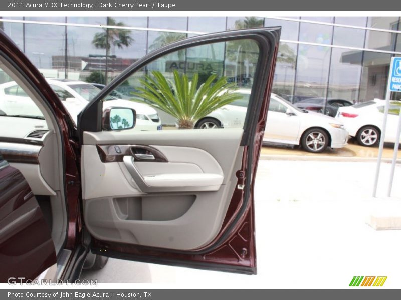 Dark Cherry Pearl / Taupe 2011 Acura MDX Technology