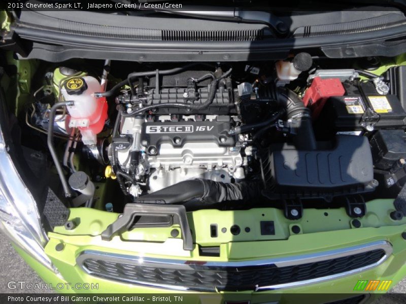 Jalapeno (Green) / Green/Green 2013 Chevrolet Spark LT