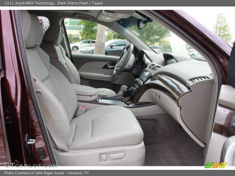 Dark Cherry Pearl / Taupe 2011 Acura MDX Technology