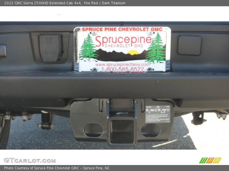 Fire Red / Dark Titanium 2013 GMC Sierra 2500HD Extended Cab 4x4