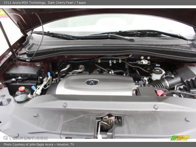 Dark Cherry Pearl / Taupe 2011 Acura MDX Technology