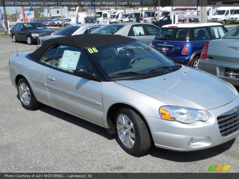 Bright Silver Metallic / Light Taupe 2006 Chrysler Sebring Limited Convertible