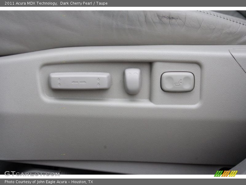 Dark Cherry Pearl / Taupe 2011 Acura MDX Technology