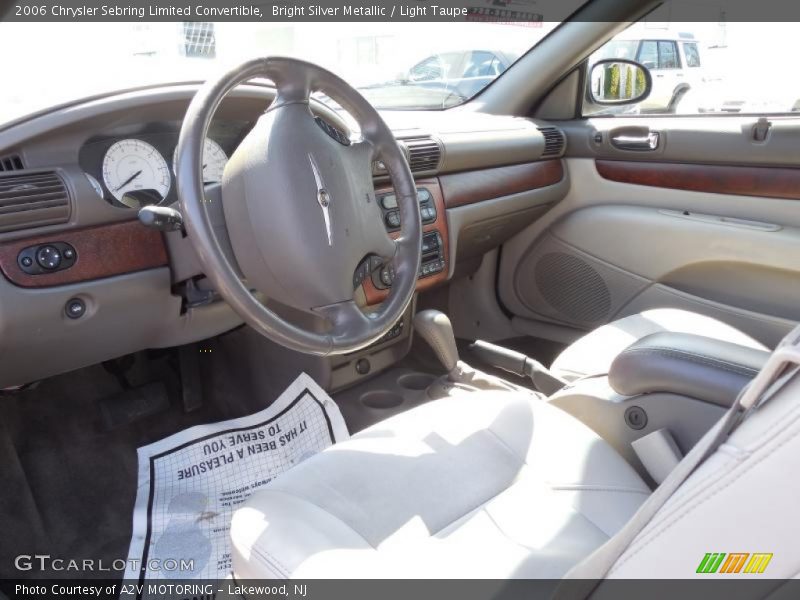 Bright Silver Metallic / Light Taupe 2006 Chrysler Sebring Limited Convertible