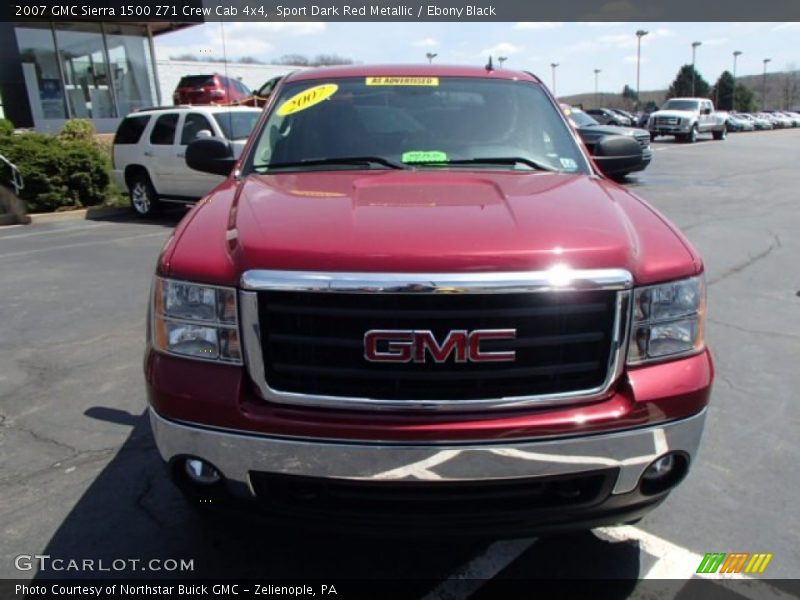 Sport Dark Red Metallic / Ebony Black 2007 GMC Sierra 1500 Z71 Crew Cab 4x4