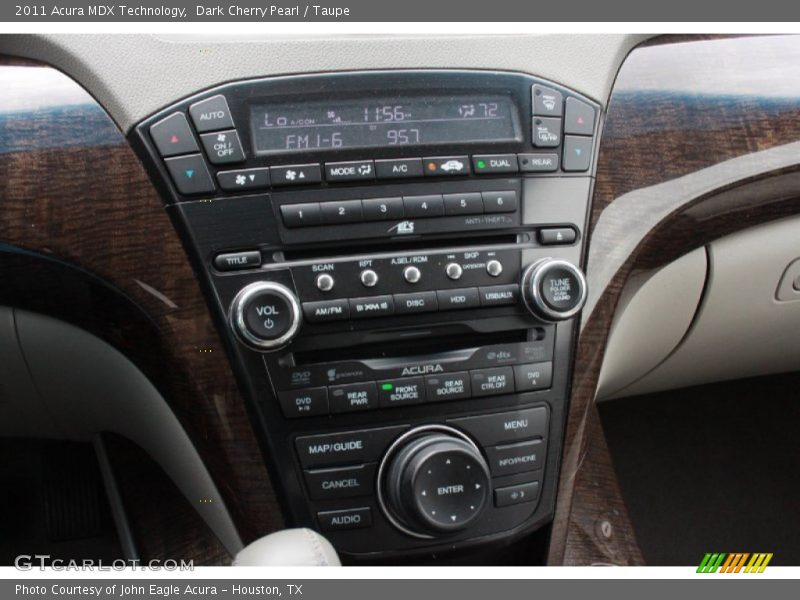 Dark Cherry Pearl / Taupe 2011 Acura MDX Technology