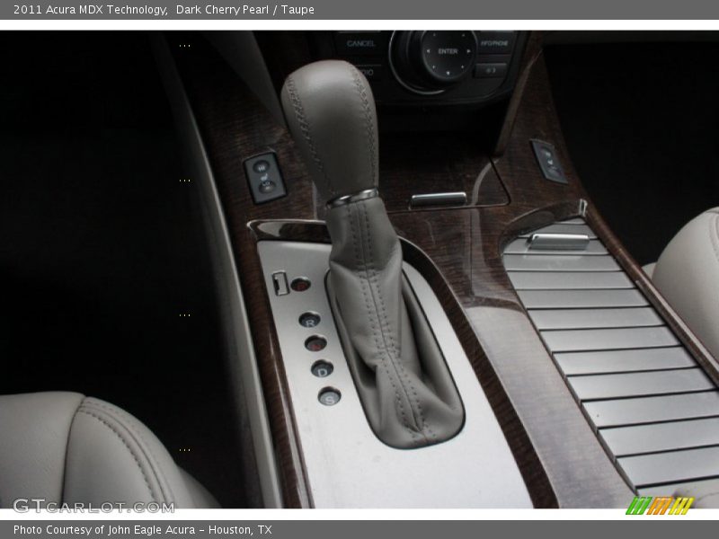 Dark Cherry Pearl / Taupe 2011 Acura MDX Technology