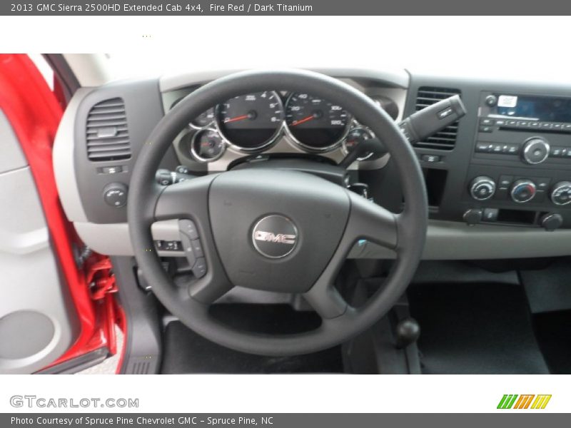 Fire Red / Dark Titanium 2013 GMC Sierra 2500HD Extended Cab 4x4