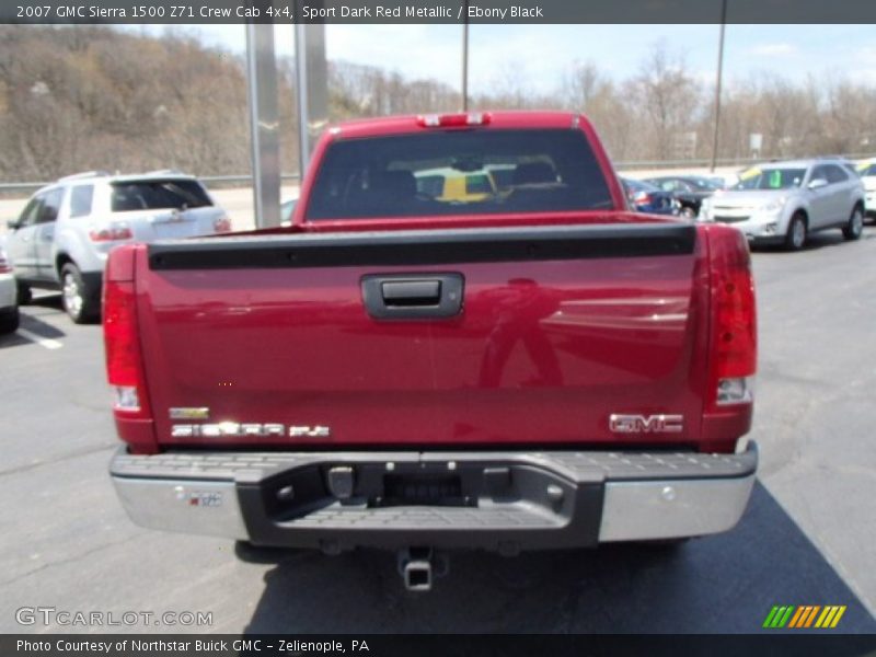 Sport Dark Red Metallic / Ebony Black 2007 GMC Sierra 1500 Z71 Crew Cab 4x4