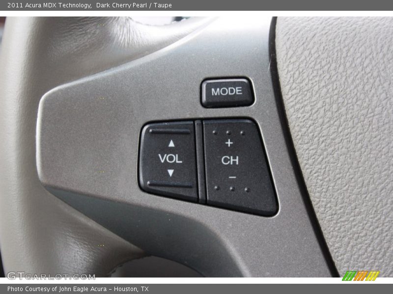 Dark Cherry Pearl / Taupe 2011 Acura MDX Technology