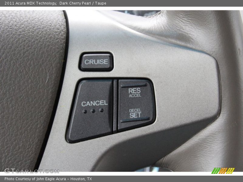 Dark Cherry Pearl / Taupe 2011 Acura MDX Technology