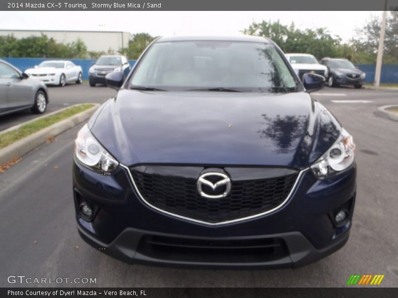 Stormy Blue Mica / Sand 2014 Mazda CX-5 Touring