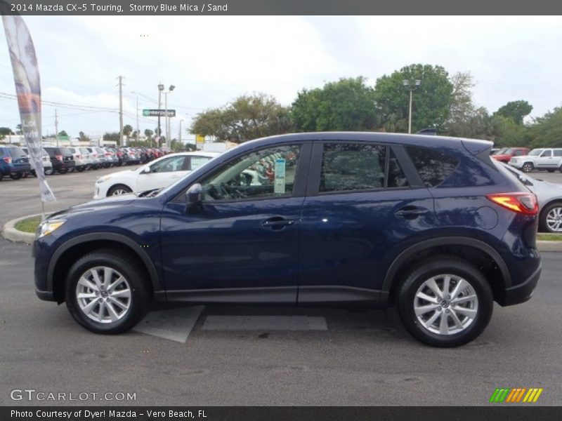 Stormy Blue Mica / Sand 2014 Mazda CX-5 Touring