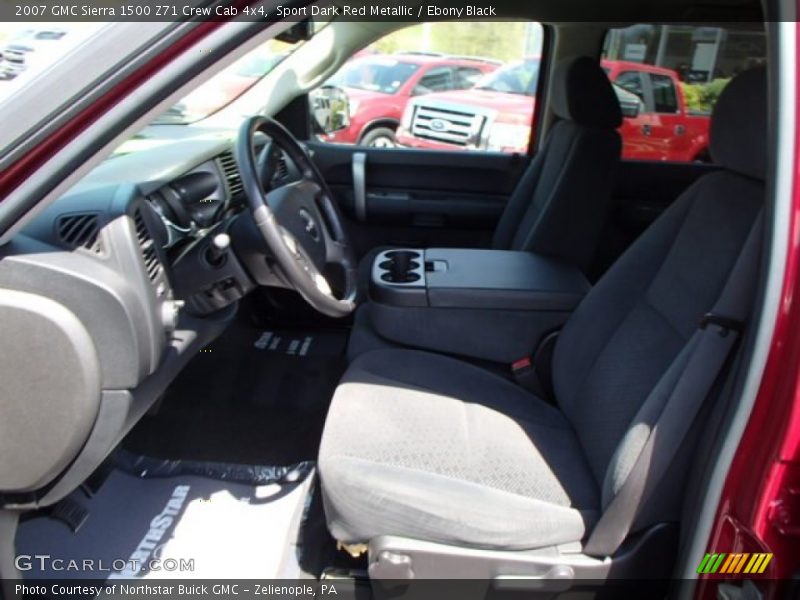 Sport Dark Red Metallic / Ebony Black 2007 GMC Sierra 1500 Z71 Crew Cab 4x4