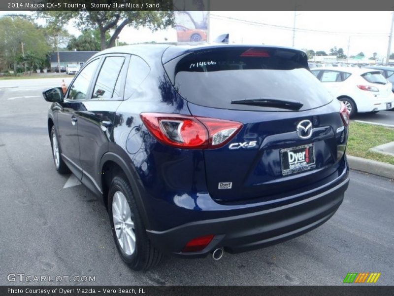 Stormy Blue Mica / Sand 2014 Mazda CX-5 Touring