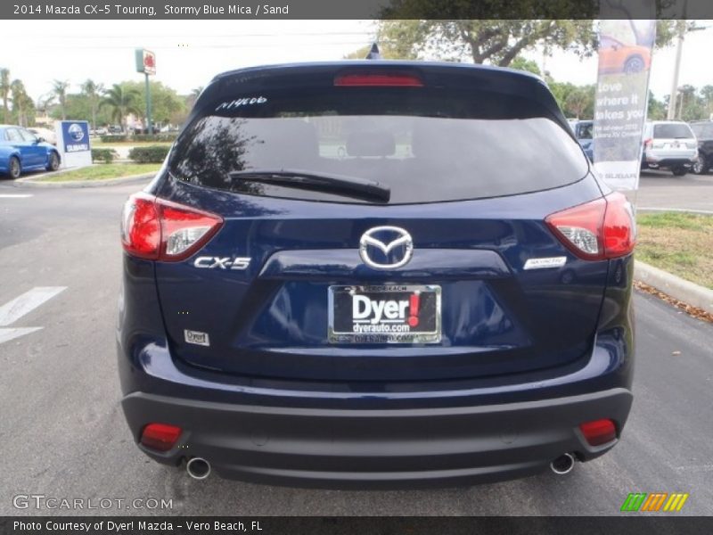 Stormy Blue Mica / Sand 2014 Mazda CX-5 Touring