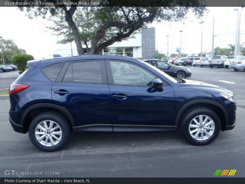 Stormy Blue Mica / Sand 2014 Mazda CX-5 Touring