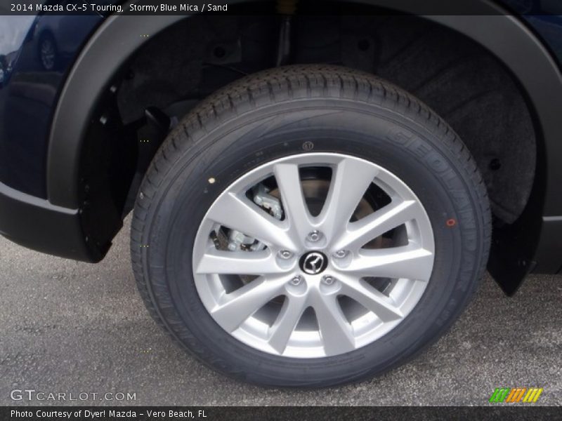 Stormy Blue Mica / Sand 2014 Mazda CX-5 Touring