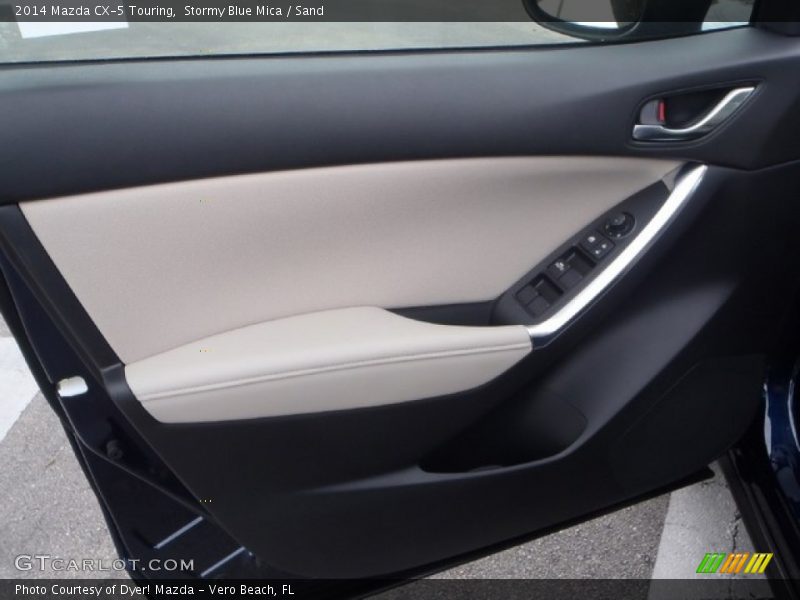 Stormy Blue Mica / Sand 2014 Mazda CX-5 Touring