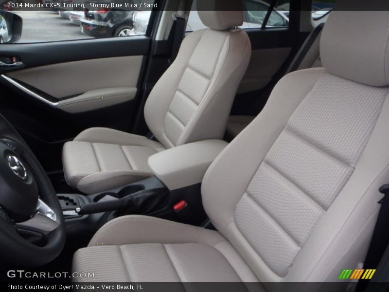 Stormy Blue Mica / Sand 2014 Mazda CX-5 Touring