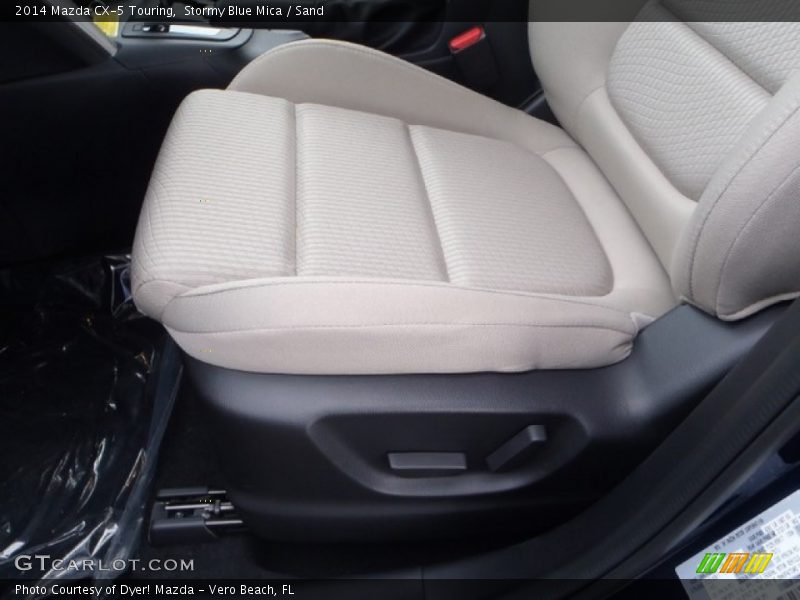 Stormy Blue Mica / Sand 2014 Mazda CX-5 Touring