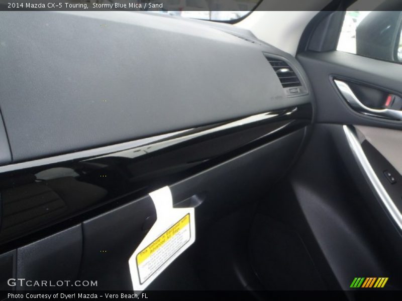 Stormy Blue Mica / Sand 2014 Mazda CX-5 Touring