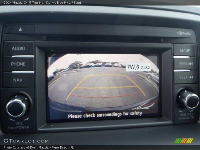 Stormy Blue Mica / Sand 2014 Mazda CX-5 Touring