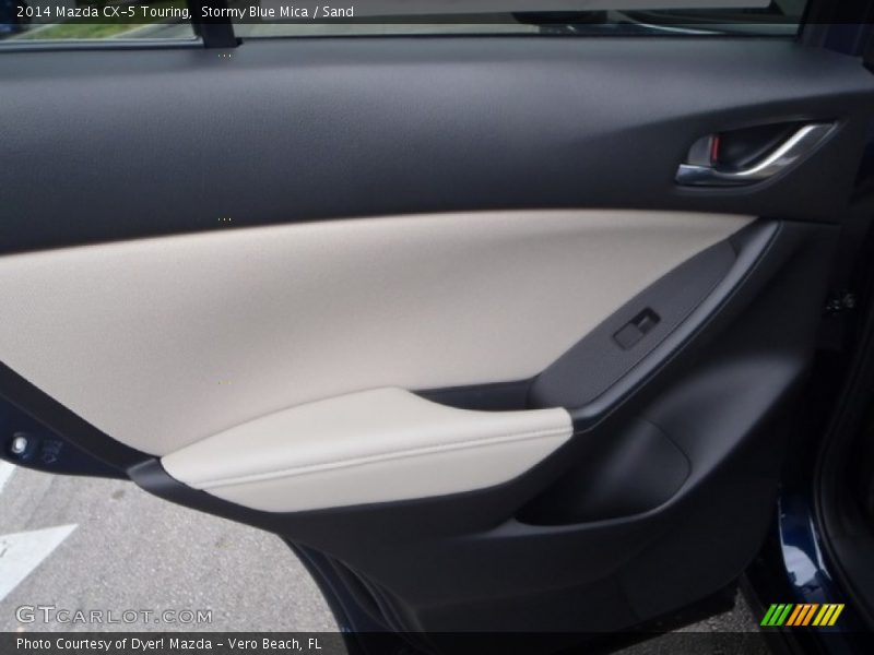 Stormy Blue Mica / Sand 2014 Mazda CX-5 Touring