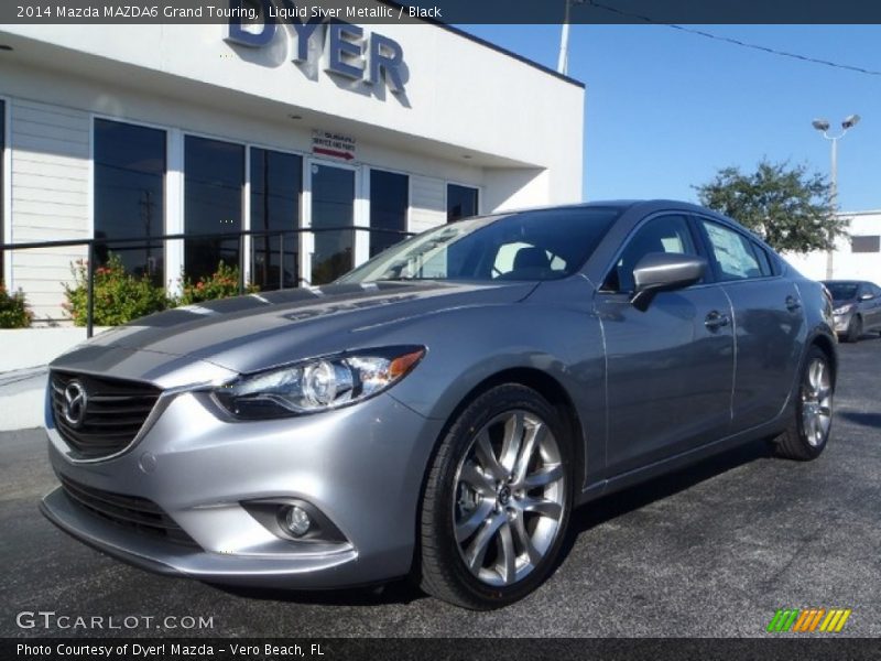 Liquid Siver Metallic / Black 2014 Mazda MAZDA6 Grand Touring