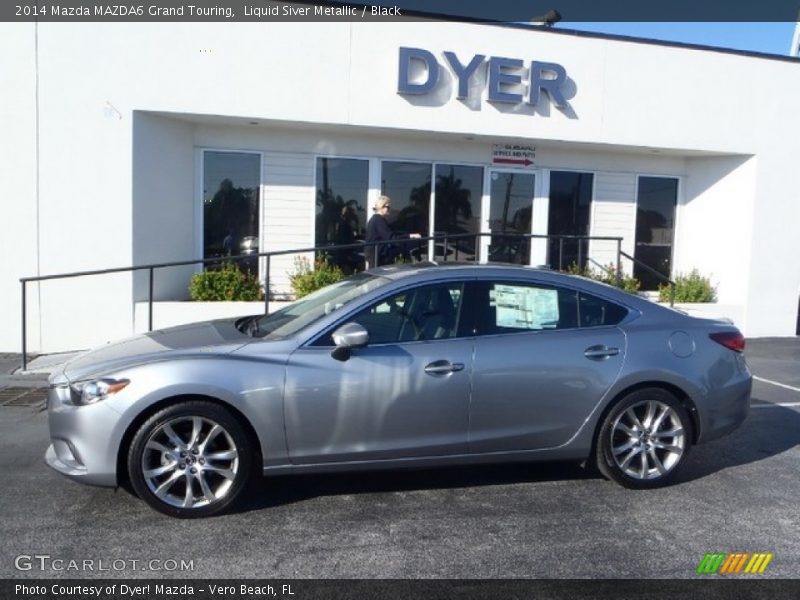 Liquid Siver Metallic / Black 2014 Mazda MAZDA6 Grand Touring