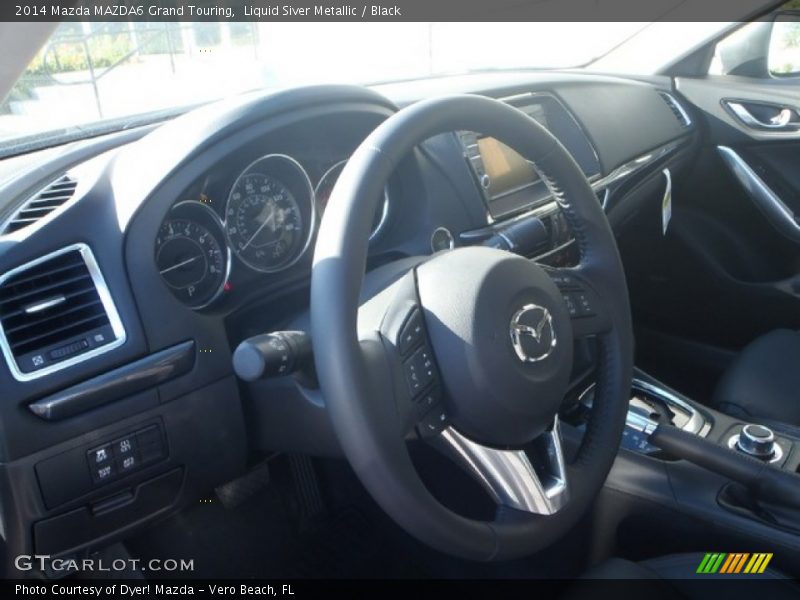 Liquid Siver Metallic / Black 2014 Mazda MAZDA6 Grand Touring