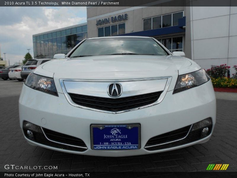 White Diamond Pearl / Parchment 2010 Acura TL 3.5 Technology