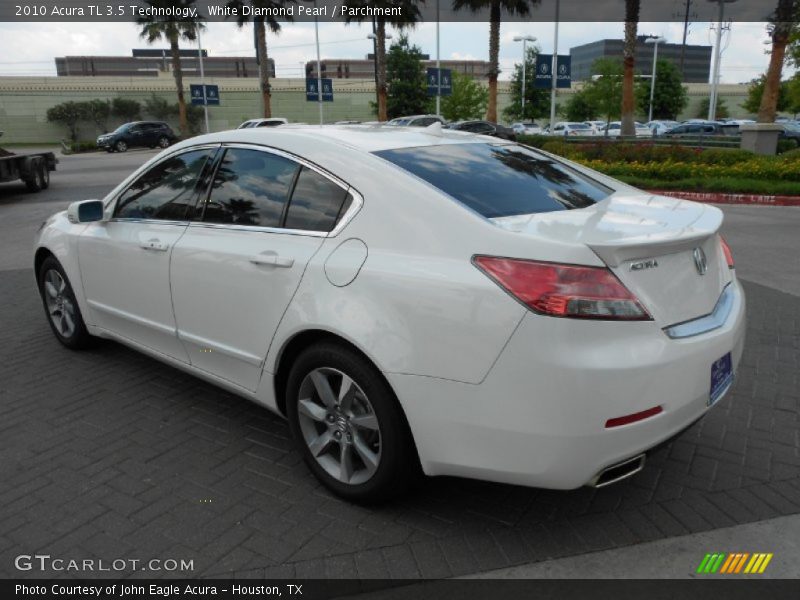 White Diamond Pearl / Parchment 2010 Acura TL 3.5 Technology