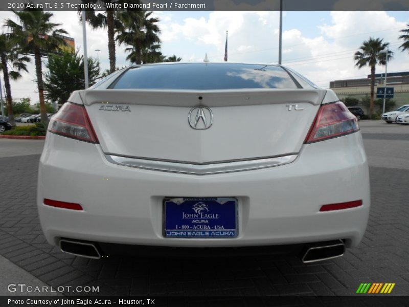 White Diamond Pearl / Parchment 2010 Acura TL 3.5 Technology