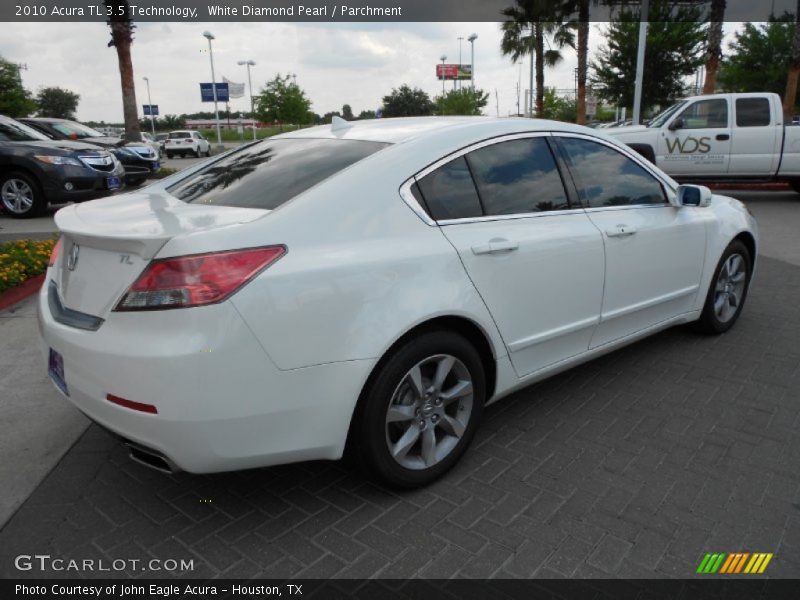 White Diamond Pearl / Parchment 2010 Acura TL 3.5 Technology