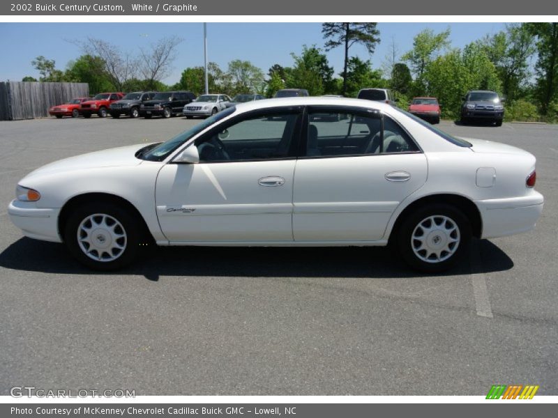 White / Graphite 2002 Buick Century Custom