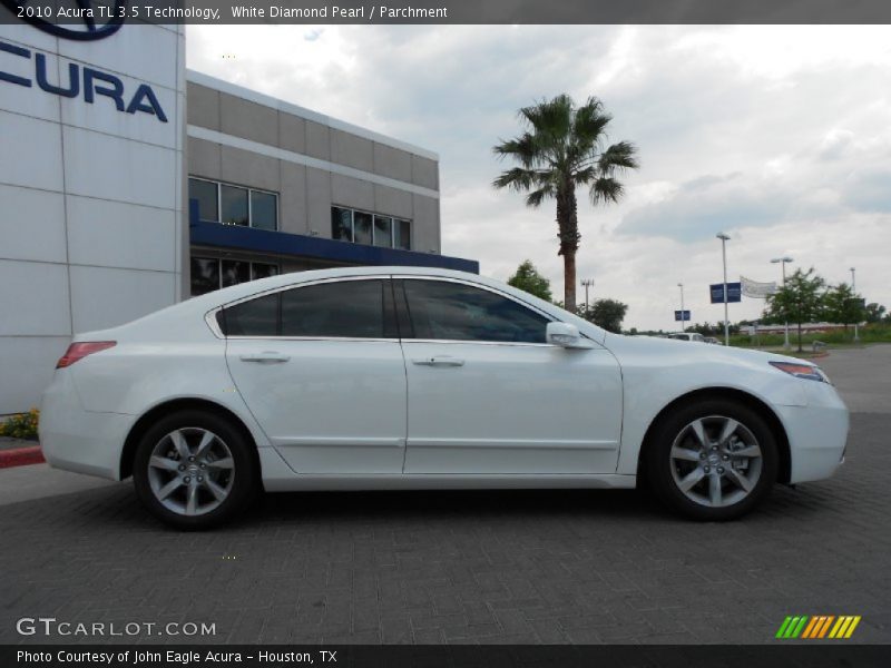 White Diamond Pearl / Parchment 2010 Acura TL 3.5 Technology