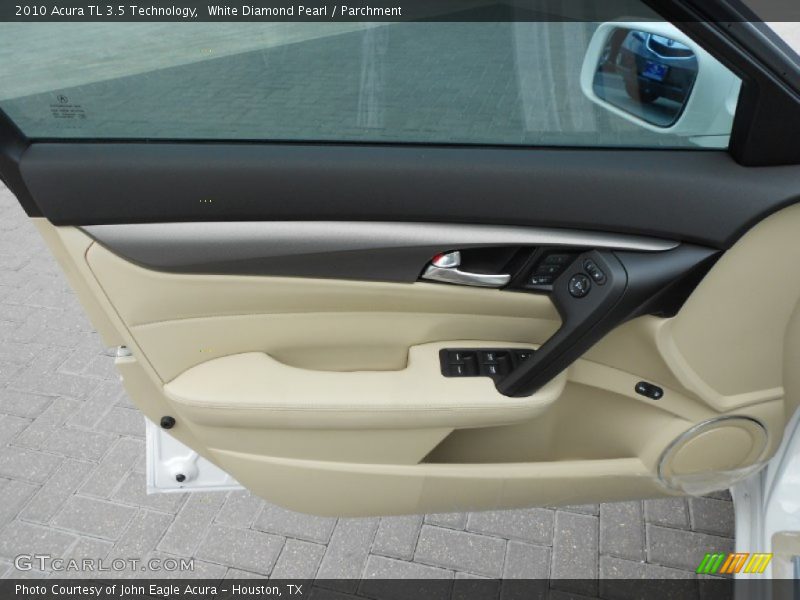 White Diamond Pearl / Parchment 2010 Acura TL 3.5 Technology