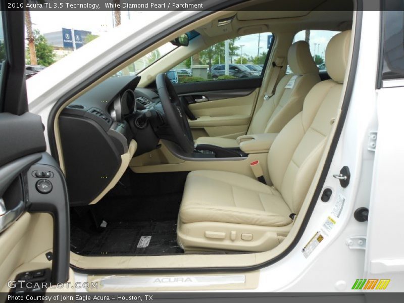 White Diamond Pearl / Parchment 2010 Acura TL 3.5 Technology