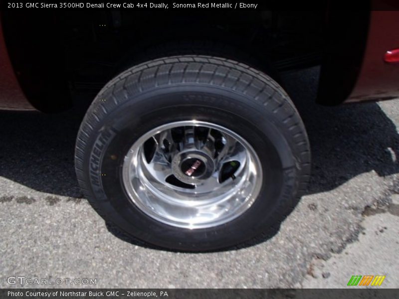 Sonoma Red Metallic / Ebony 2013 GMC Sierra 3500HD Denali Crew Cab 4x4 Dually