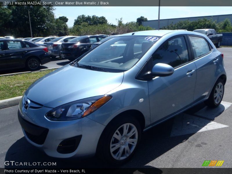 Clear Water Blue Metallic / Black 2013 Mazda MAZDA2 Sport