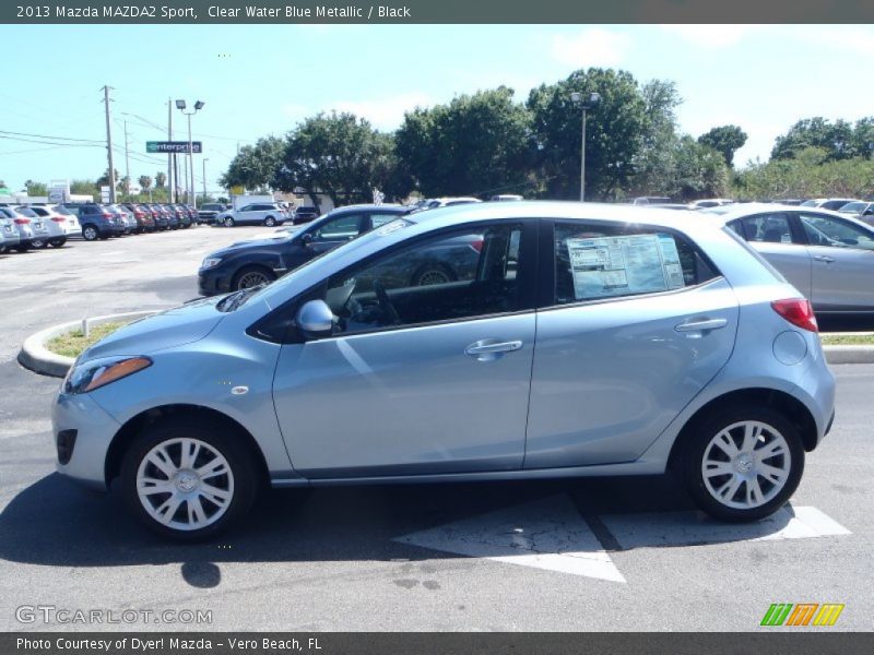 Clear Water Blue Metallic / Black 2013 Mazda MAZDA2 Sport