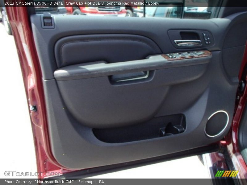 Sonoma Red Metallic / Ebony 2013 GMC Sierra 3500HD Denali Crew Cab 4x4 Dually