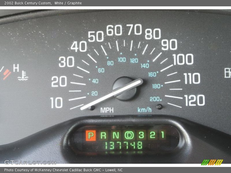 White / Graphite 2002 Buick Century Custom