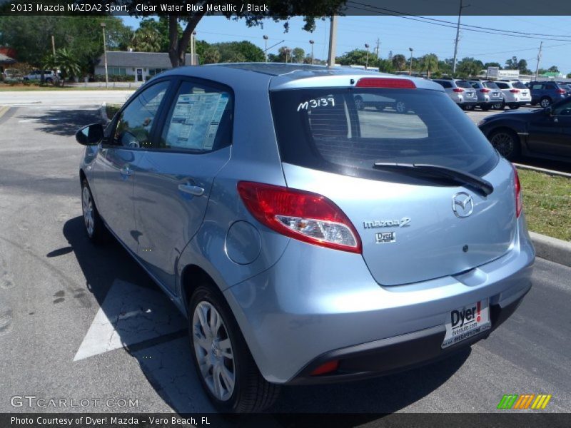 Clear Water Blue Metallic / Black 2013 Mazda MAZDA2 Sport