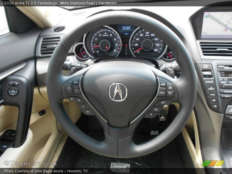 White Diamond Pearl / Parchment 2010 Acura TL 3.5 Technology