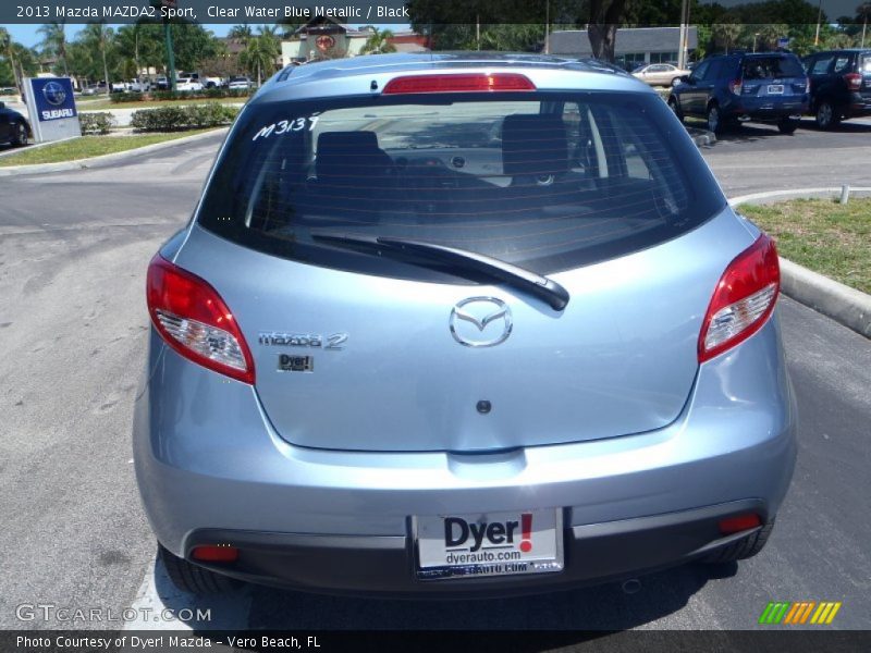 Clear Water Blue Metallic / Black 2013 Mazda MAZDA2 Sport