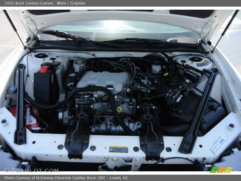 White / Graphite 2002 Buick Century Custom
