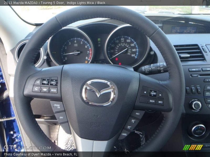 Indigo Lights Mica / Black 2013 Mazda MAZDA3 i Touring 5 Door