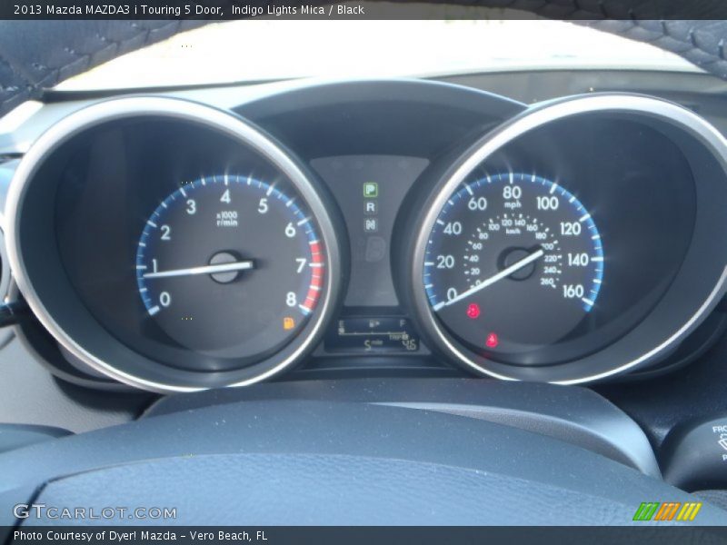 Indigo Lights Mica / Black 2013 Mazda MAZDA3 i Touring 5 Door